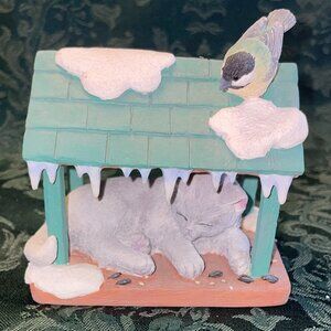 Like New Lenox "Winter Sunshine" Cat Figurine